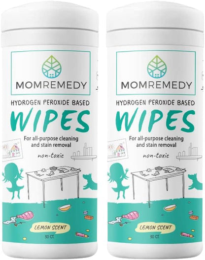 MOMREMEDY Hydrogen Peroxide Cleaning Wipes | All Purpose Cleaner and Stain - Image 6