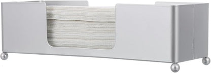 MyGift Paper Towel Holder, Modern Silver Tone Metal Tabletop Paper Dispenser - Image 7