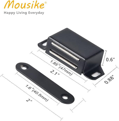 Mousike Cabinet Magnets 30lb Black Door Magnets - Image 2