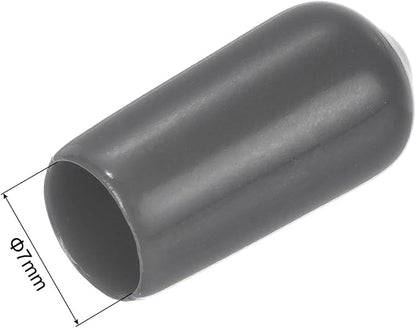 uxcell 20pcs Rubber End Caps 7mm ID Vinyl PVC Round Tube Bolt Cap Cover Screw - Image 3