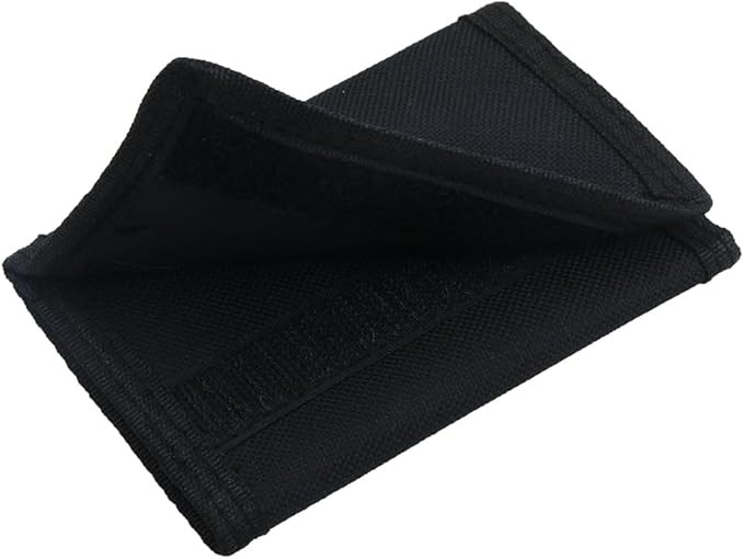 NEICY RFID Blocking Canvas Wallet for Men and Women - Camo Trifold Outdoor Sports Wallets with Magic Sticker for Teen Kids (Black Set)