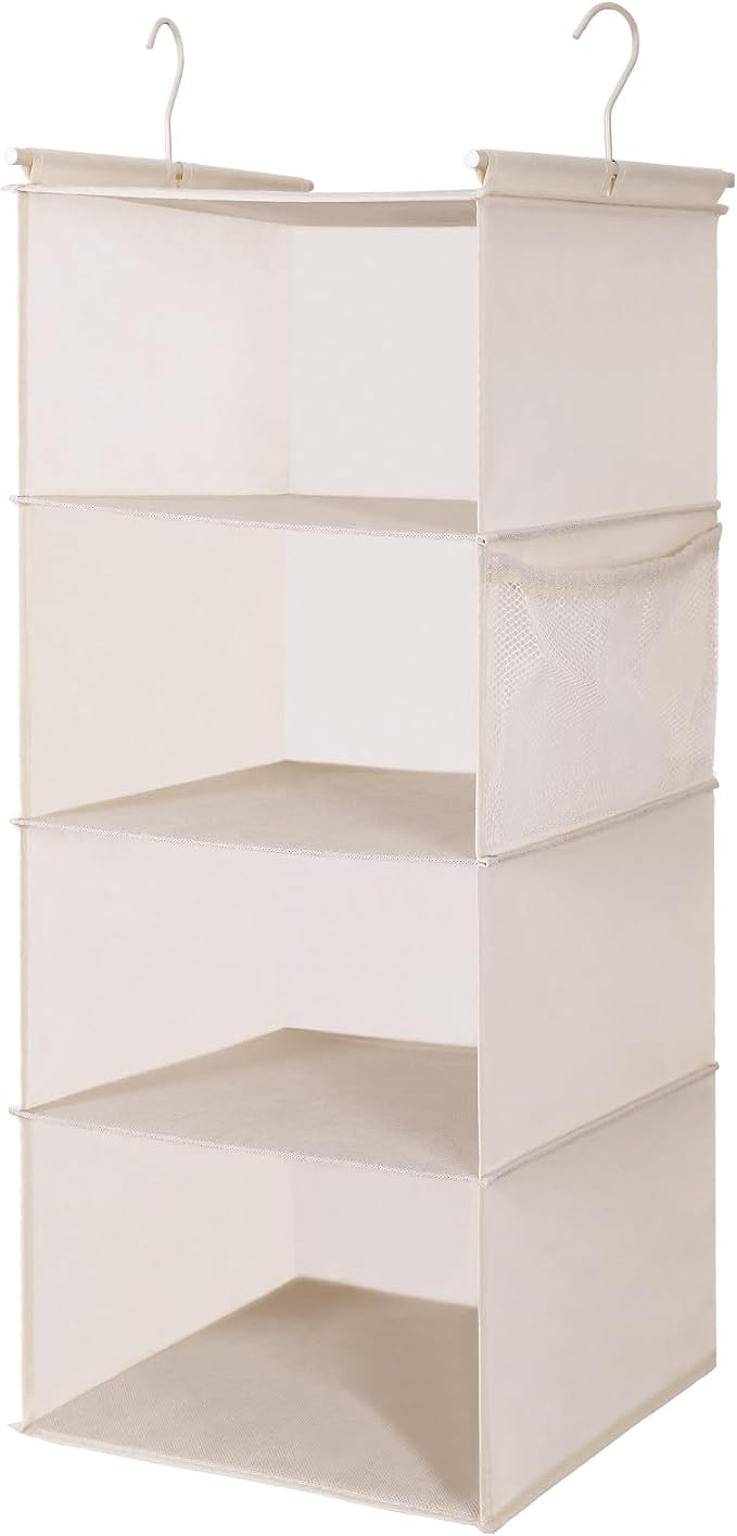 MAX Houser 4 Tier Shelf Hanging Closet Organizer, Space Saver, Closet Hanging - Image 8