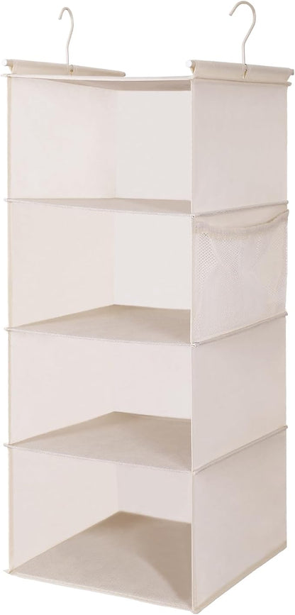 MAX Houser 4 Tier Shelf Hanging Closet Organizer, Space Saver, Closet Hanging - Image 8