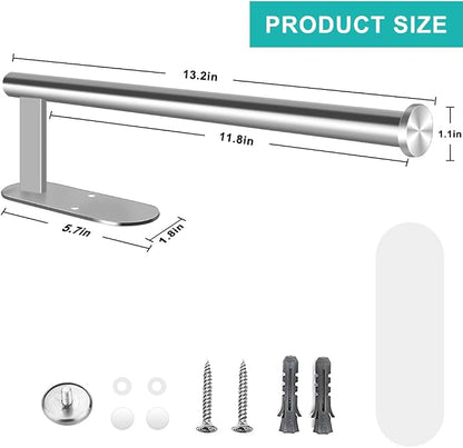 MGahyi Paper Towel Holder Wall Mount, Self Adhesive Or Drilling Paper Towel - Image 2