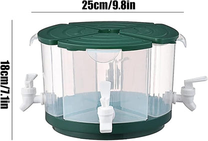 Beverage Dispenser for Fridge, 5.5 L/1.5 Gallon Rotating Plastic Drink Dispenser - Image 6
