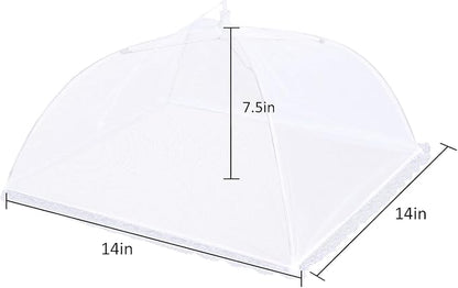 4 Pack Mesh Food Covers 14 inch, Large and Tall Food Covers, Pop-Up Mesh Food - Image 2