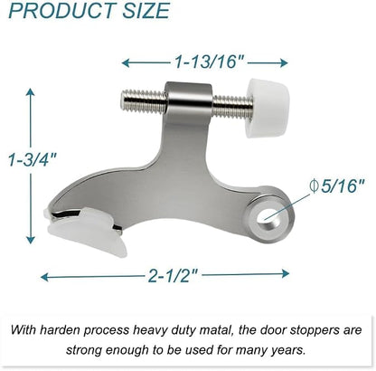 48 Pack Hinge Pin Brushed Nickel Door Stopper, Adjustable Heavy Duty Hinge Pin - Image 4