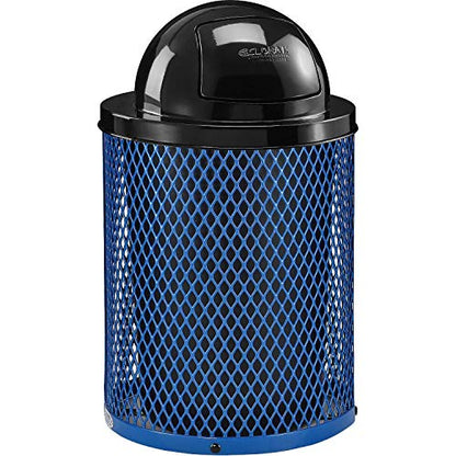 Global Industrial 36 Gallon Outdoor Steel Trash Can - Image 9