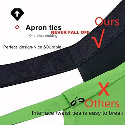 Total 12 PCS Plain Color Bib Apron Adult - Image 7