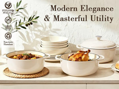 Umite Chef 6QT Enameled Cast Iron Dutch Oven - Image 9
