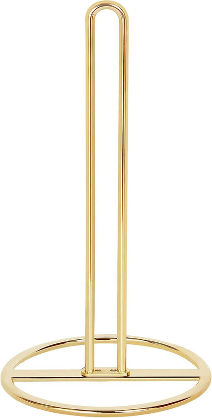Gold Paper Towel Holder Countertop, Kitchen Paper Towel Stand Holder by OBODING