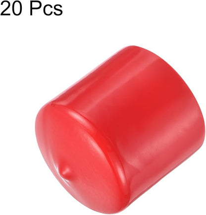 uxcell 20pcs Rubber End Caps 40mm ID Vinyl Round Tube Bolt Cap Cover Thread - Image 2