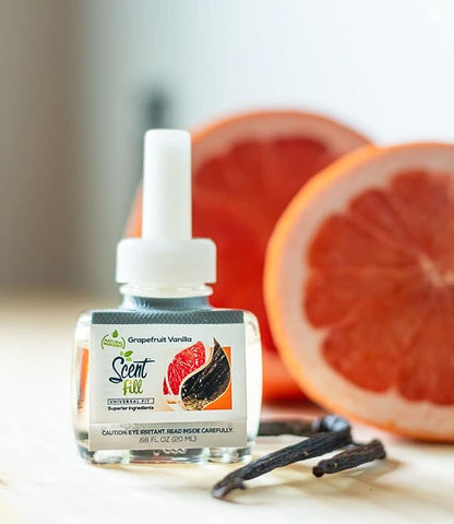 Scent Fill Grapefruit Vanilla Plug in Air Freshener, 4 Scented Oil Refills - Image 3