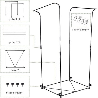 Trash Bag Holder, Metal Garbage Bag Holder, 30-45 Gallon Portable Trash Bag - Image 6