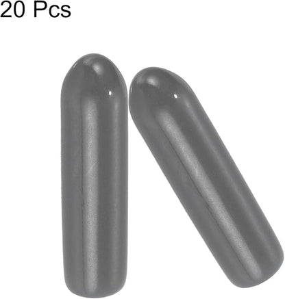 uxcell 20pcs Rubber End Caps 3mm ID Vinyl PVC Round Tube Bolt Cap Cover Screw - Image 2