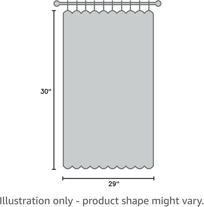 RYB HOME Blackout Short Cafe Curtains, Privacy Light Block Small Window Curtains - Image 7