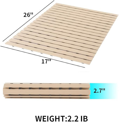 PADOOR Shower-Mat Non Slip, Heavy Duty Bathtub-Mat Curlable Quick Drain Sturdy - Image 5