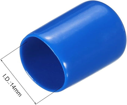 uxcell 20pcs Rubber End Caps 14mm ID Vinyl PVC Round Tube Bolt Cap Cover Screw - Image 3