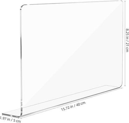 PRETYZOOM Acrylic Sink Water Splash Guard, 15.7x8 Inches Sink Splash Guards - Image 5