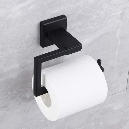 Matte Black Toilet Paper Holder SUS 304 Stainless Steel Wall Mounted Toilet - Image 4