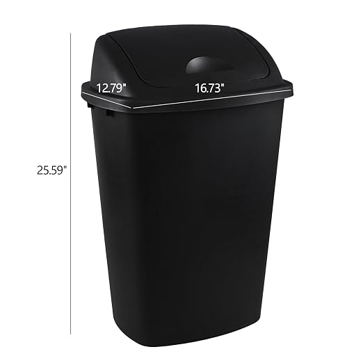 13 Gallon Plastic Trash Can - Image 2