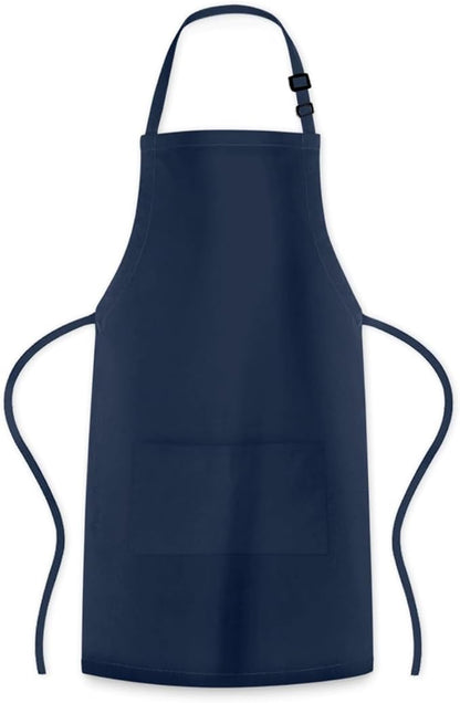 Adjustable Bib Apron 100% Polyester Kitchen Aprons Waterdrop Resistant Aprons - Image 8