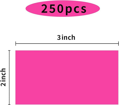 STARLIBOO Neon Colored Labels Stickers 3 x 2 Inch, Rectangle Moving Labels - Image 2