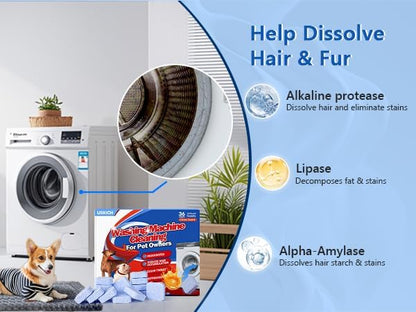 Washing Machine Cleaner-36Pack-18 Month Supply, Washer Machine Cleaner Tablets - Image 2
