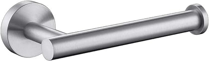 TASTOS Brushed Nickel Toilet Paper Holder SUS304 Stainless Steel, Modern Round by TASTOS