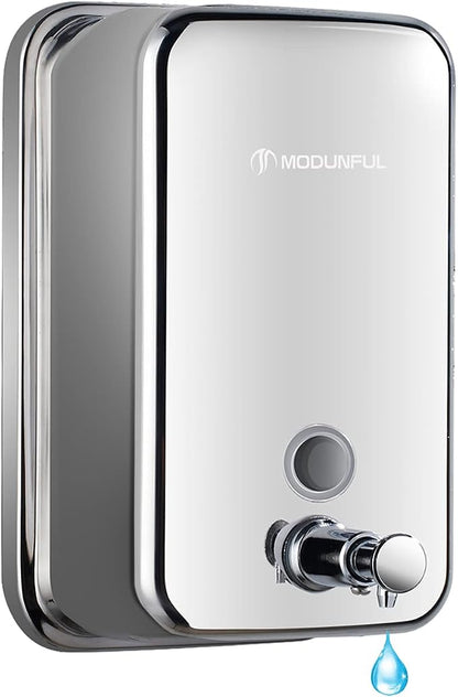 Stainless Steel Soap Dispenser for Home – 16.9oz Wall Mount, Anti-Leak Pump by modunfulbathroom