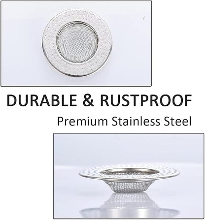 2pcs Heavy Duty Stainless Steel Slop Basket Filter Trap, 3.54" Top / 1.65" Mesh - Image 5
