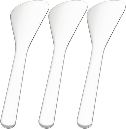 Pndeyo 3pcs Mini Stainless Steel Makeup Spatula, Reusable Cosmetic Cream by Pndeyo