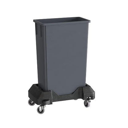 23 Gallon Gray Slim Jim Trash Can by Krollen+Industrial