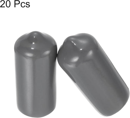 uxcell 20pcs Rubber End Caps 10mm ID Vinyl PVC Round Tube Bolt Cap Cover Screw - Image 2