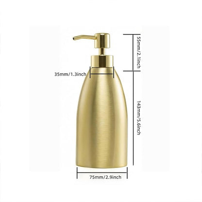 304 Stainless Steel Soap Dispenser 16oz Rust-Proof Liquid Soap Pump Bottle - Image 3