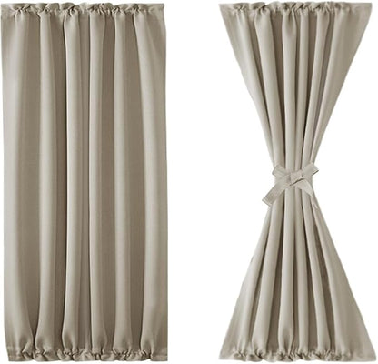DWCN French Door Curtains – Rod Pocket Thermal Blackout Curtain - Image 7