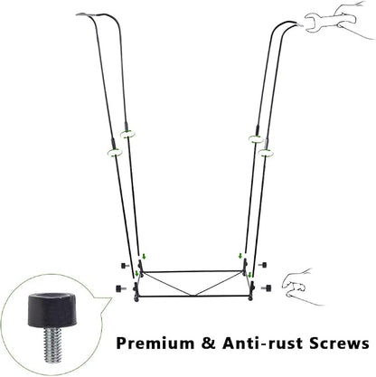 Trash Bag Holder, Metal Garbage Bag Holder, 30-45 Gallon Portable Trash Bag - Image 5