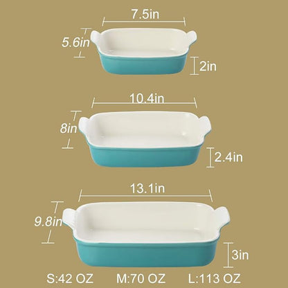 Sweejar Baking Pans Set, Ceramic 9x13 Baking Dish - Image 3