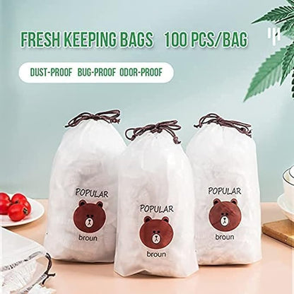 Fresh Keeping Bags, Plastic Sealing Bags Food Cover, Universal Kitchen Wrap - Image 2