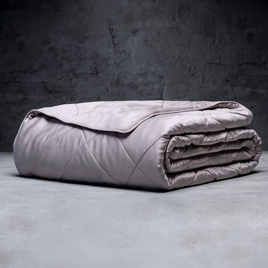 LUXOME Lightweight Blanket | 100% Rayon (Viscose) from Bamboo Fabric & Fill | Full/Queen - 86"x92" | Super Soft | Thermal-Regulating | Dove