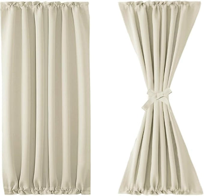 DWCN French Door Curtains – Rod Pocket Thermal Blackout Curtain - Image 7
