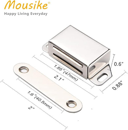 Mousike Cabinet Magnets 30lb Stainless Steel Magnetic Door Catch - Image 3