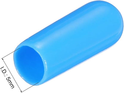 uxcell 20pcs Rubber End Caps 5mm ID Vinyl PVC Round Tube Bolt Cap Cover Screw - Image 3