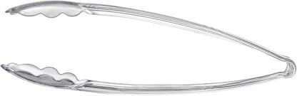 Plasticpro 12'' Serving Tongs Heavy Duty Reusable Kitchen and BBQ Clear Serving - Image 6