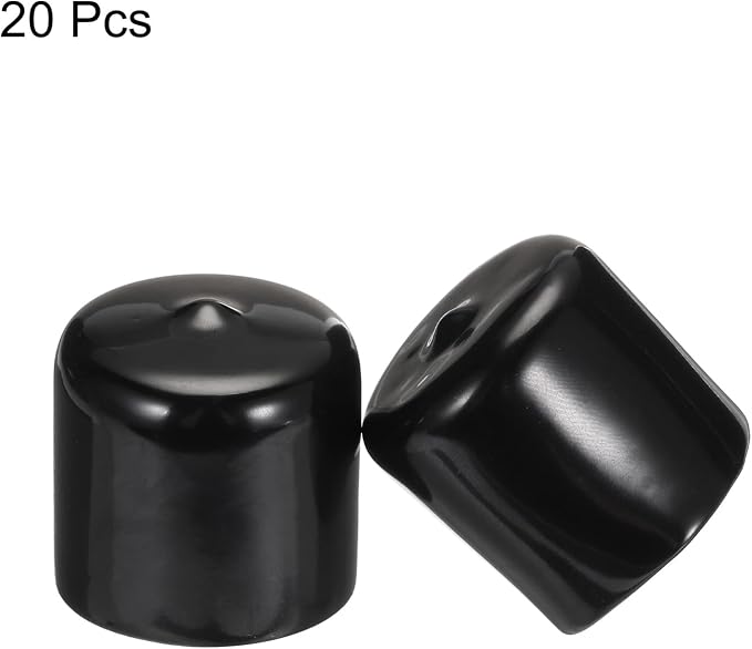 uxcell 20pcs Rubber End Caps 33mm ID Vinyl PVC Round Tube Bolt Cap Cover Screw - Image 2