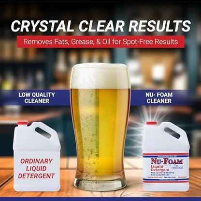 Nu-Foam Liquid Detergent for Bar Glassware – Original Streak-Free Solution - Image 6
