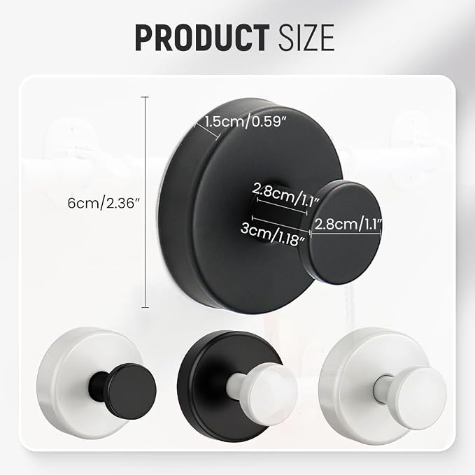 Suction Cup Hooks for Wreaths, 2025 New No Drill Suction Cup Hooks on Glass - Image 5