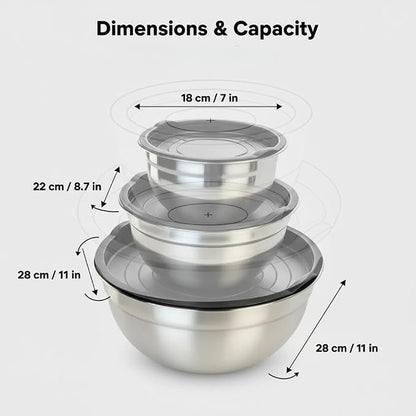 Mixing Bowls with Lids Set of 3 - Image 3