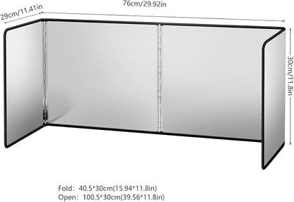 Splatter Guard for Frying Non-Stick 3 Sided Foldable Grease Splatter Screen - Image 2