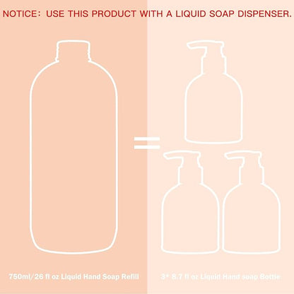 ROMIIE ZOI Liquid Hand Soap Refills, Eucalyptus & Mint, Gentle & Moisturizing - Image 7